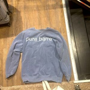 Pure Barre Size Small Blue Sweatshirt